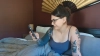 serotonin @serotonin webcam capture — Bisexual — tags: tattoos, alternative, toys, piercings, talkative, playful, dark hair, squirter, pretty eyes, stoner, curves, natural body, hardcore, switch, shaved, emo, anal, pawg, inked, brunette, hips, serotonin